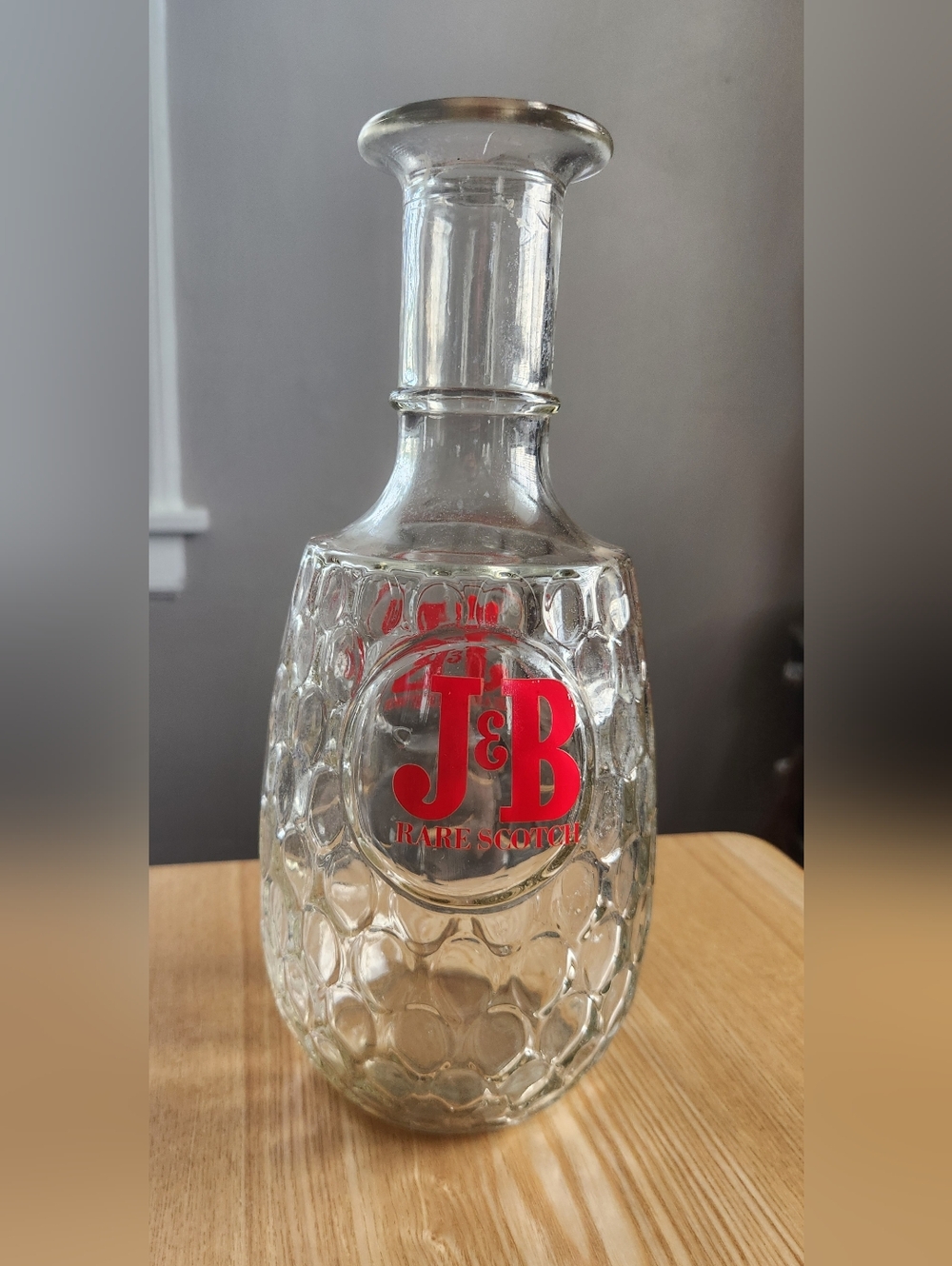 Vintage J&B Rare Scotch Glass Decanter